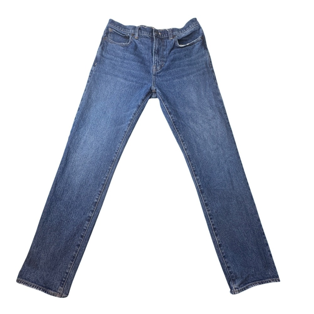 Madewell Jeans Mens 30x32 (31x30) Blue 1991 Straight Stretch Denim Medium Wash